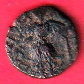 lohar of kashmir dida rani copper one drachma beautiful coin - F9704
