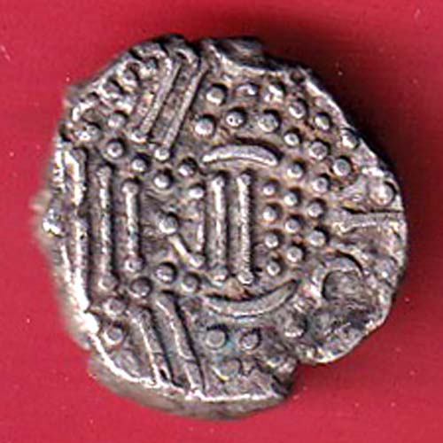 ANCIENT INDIA GADHAYA DYNASTY KING PORTRAIT COIN- F9716 - Image 2