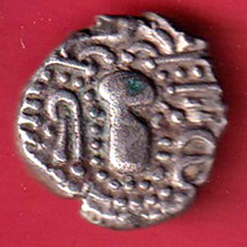 ANCIENT INDIA GADHAYA DYNASTY KING PORTRAIT COIN- F9716