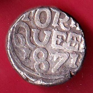 Bundi ramsingh INO VICTORIA QUEEN one rupee silver coin- F9721