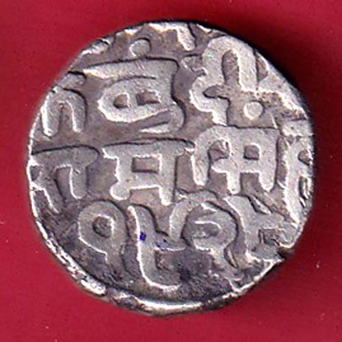 Bundi ramsingh INO VICTORIA QUEEN one rupee silver coin- F9721 - Image 2