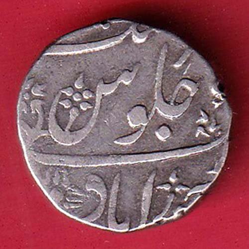 BOMBAY PRESIDENCY INO AKBARSHAH AHEMEDABAD MINT ONE RUPEE SILVER COIN- F9744 - Image 2