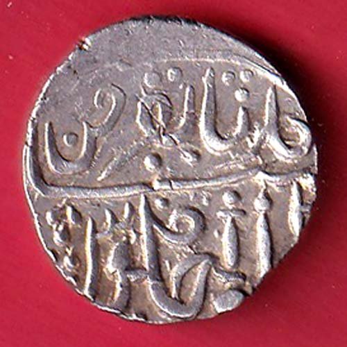 Gwalior basoda mint one rupee silveer coin - F9747