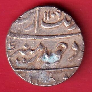 mughals aurnagzeb surat mint one rupee silver coin- F9766