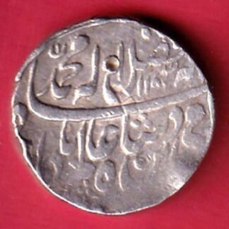 Indore-Sironj Feudatory Shah Alam II one rupee silver coin– f9778