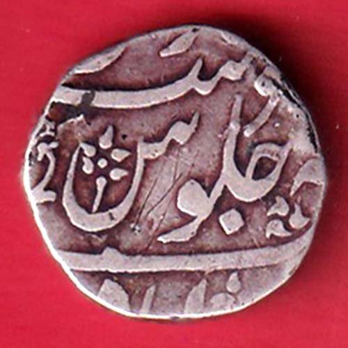 BOMBAY PRESIDENCY ah1243 INO AKBARSHAH AHEMEDABAD MINT ONE RUPEE SILVER COIN – f9780 - Image 2