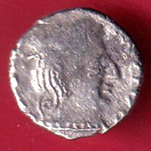 ancient india ishwar dutta beautiful silver coin – F9797