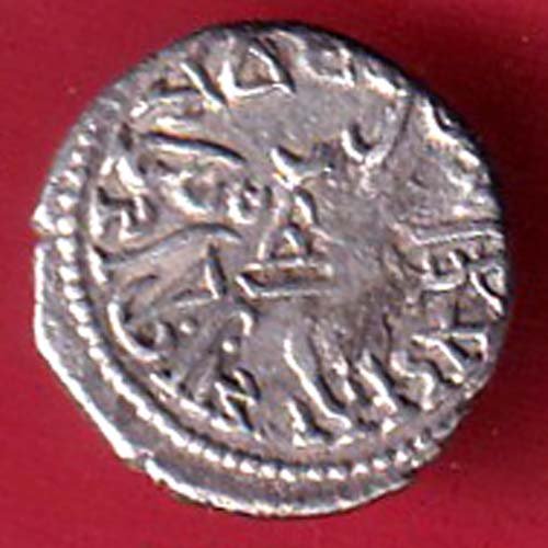 ancient india ishwar dutta beautiful silver coin – F9797 - Image 2
