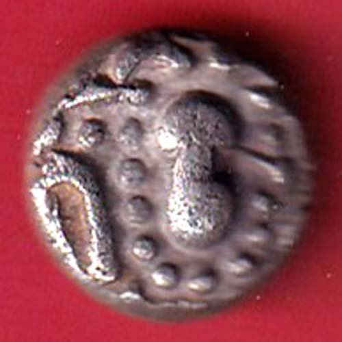 ANCIENT INDIA GADHAYA DYNASTY KING PORTRAIT COIN – F9802