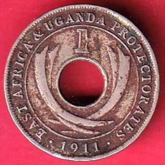East India 1911 one cent coin – F9822