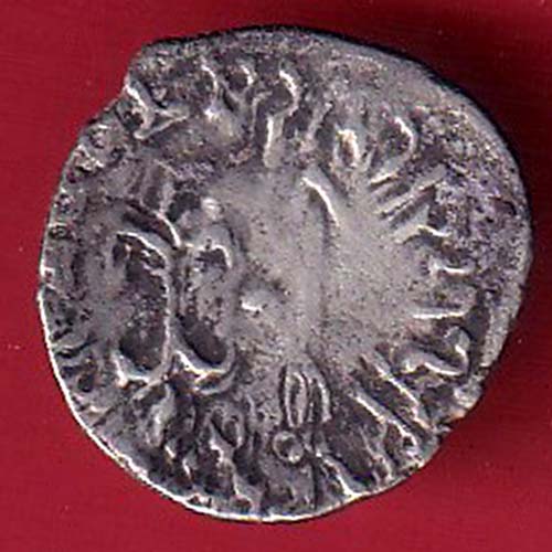 ANCIENT INDIA NAHAPAN DYNESTY KINGS PORTRAIT SILVER COIN- FC8936 - Image 2