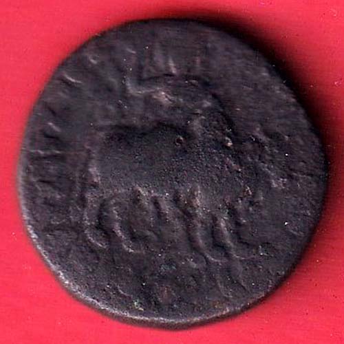 Copper Tetradracham of Vima Kadphises of Kushan Dynasty Nandi and shiva - FC8941