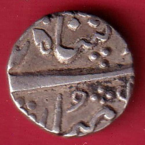 BARODA STATE AANAND RAO HALF RUPEE SILVER COIN - FC8942 - Image 2