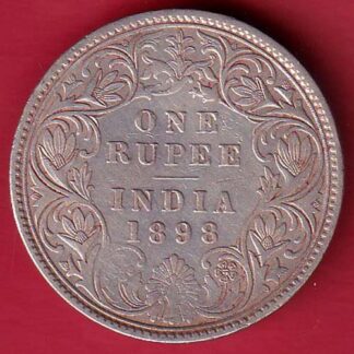 british india 1898 victoria empress one rupee silver coin – FC8972