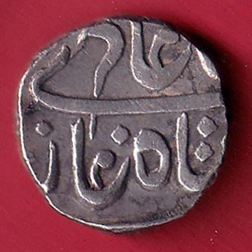 MARATHA CONF. CHAKAN MINT MUMINABAD MINT ONE RUPEE SILVER COIN– FC8984 - Image 2