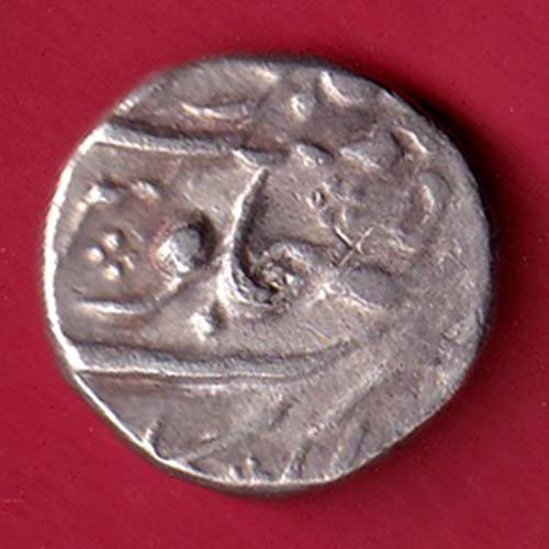 mughals ry 5 mo.shah arkat mint oner rupee silver coin – FC8986 - Image 2
