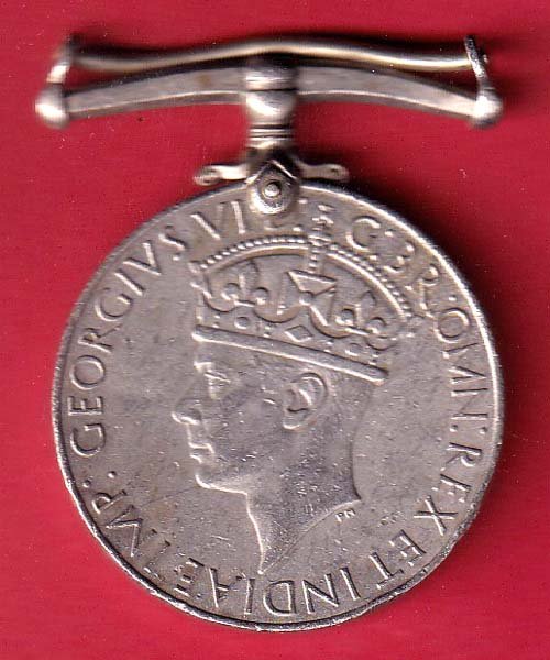 medal : 1945 – GEORGEIVS VI REGINA WORLD WAR II BRITISH INDIA NICKLE RARE MEDAL COIN – FC9046