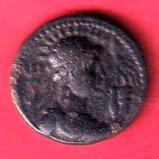 Kushan Empire Drachm – Soter Megas King mounted on horse right beautiful copper coin- FC9050