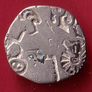 ANCIENT INDIA MAURYAN PERIOD ANIMAL STANDING MAGADH DYNASTY SILVER PUNCHMARK- FC9072
