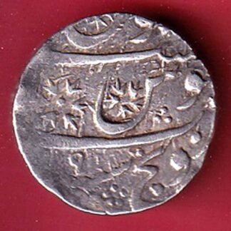 Indore-Sironj Feudatory Shah Alam II one rupee silver coin – FC9079