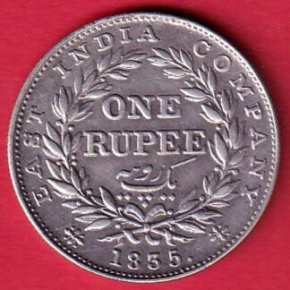 “F INCUSED” EAST INDIA COMPANY 1835 WILLIAM IIII KING GEORGE ONE RUPEE SILVER COIN- FC9093
