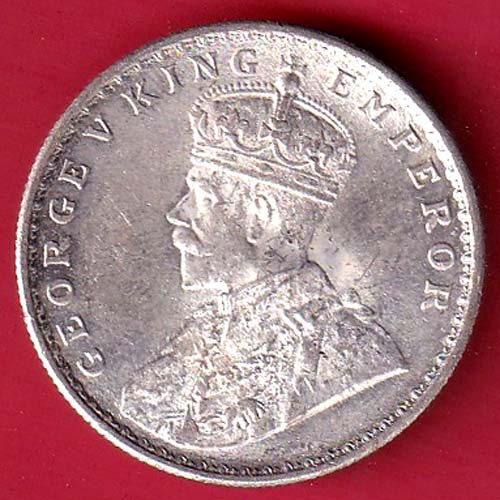 "UNC" British India 1920 George V ONE RUPEE Silver coin – FC9124 - Image 2