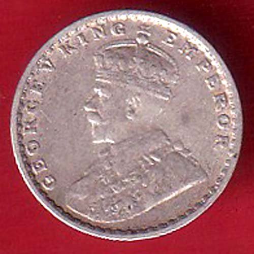 British India 1915 George v two annas silver coin– FC9127 - Image 2