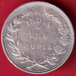 “UNC’’ Portuguese India Uma rupee 1912 BEAUTIFUL SILVER COIN– FC9131