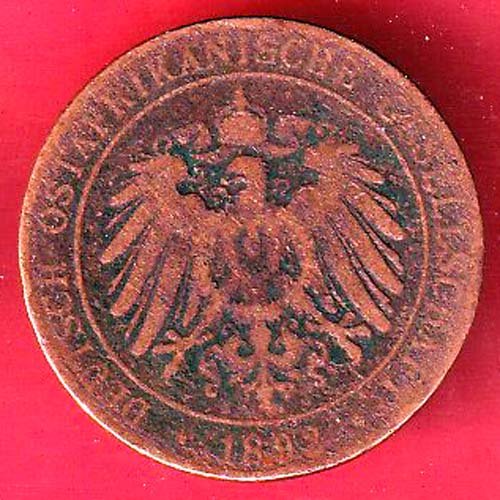 GERMAN EAST AFRICA 1892 ONE PAISA COIN- FC9148 - Image 2