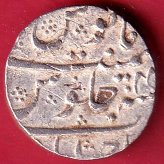 mughals aurangzeb ahmedabad mint one rupee silver coins – FC9155