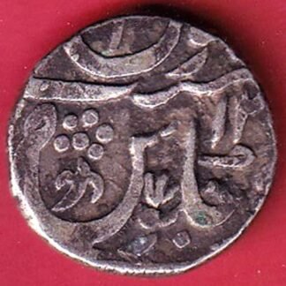 MARATHA CONF.AH 117(?)/ RY 12 Shah Alam II ” Vaphgaon mint” One Rupee Silver coin- FC9175