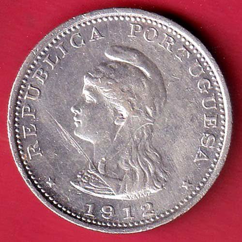 “UNC’’ Portuguese India Uma rupee 1912 BEAUTIFUL SILVER COIN – FC9236