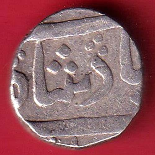 BARODA STATE AANAND RAO hindi “AA” gaikwad silver coin- F9869 - Image 2