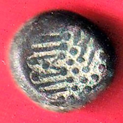 ANCIENT INDIA GADHAYA DYNASTY KING PORTRAIT COIN - F9917 - Image 2
