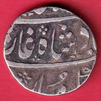 Maratha confederacy INO shah Alam II Ahmedabad Mint NAGRI “GA” Ankushi mark One rupee silver coin - FC9340