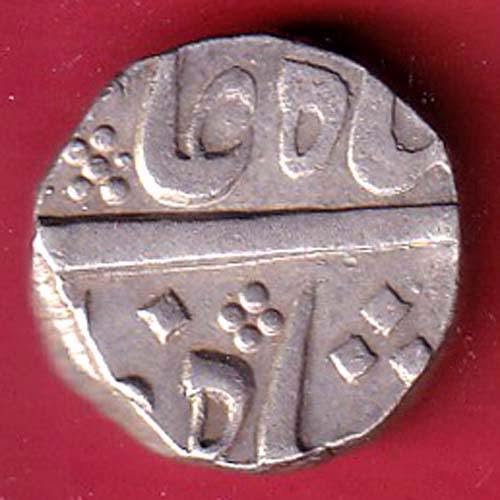 baroda state manaji one rupee silver coin- FC9405 - Image 2