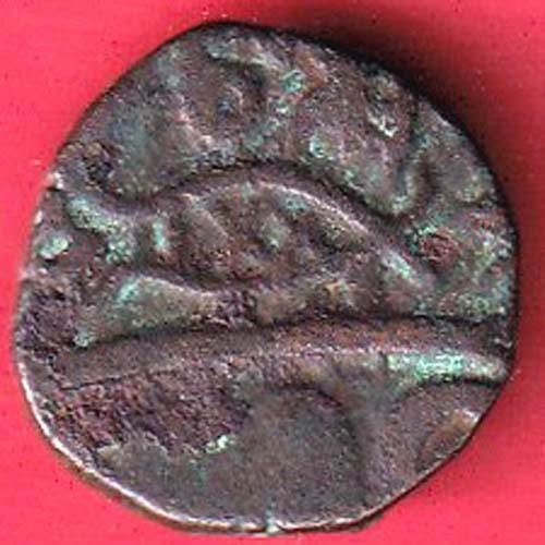 Rohila beautiful fish type one paisa copper coin Weight – 5.00 gm – FC9427 - Image 2