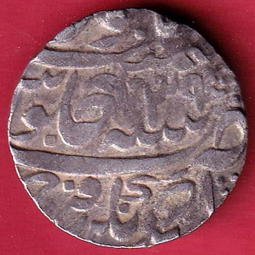 Bangas Nawab of Farrukhabad, Ahmednagar Farrukhabad Mint, One Rupee silver coin-S7623 - Image 2