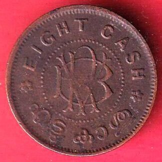 Travankore STATE 8 cash COPPER COIN – F9862