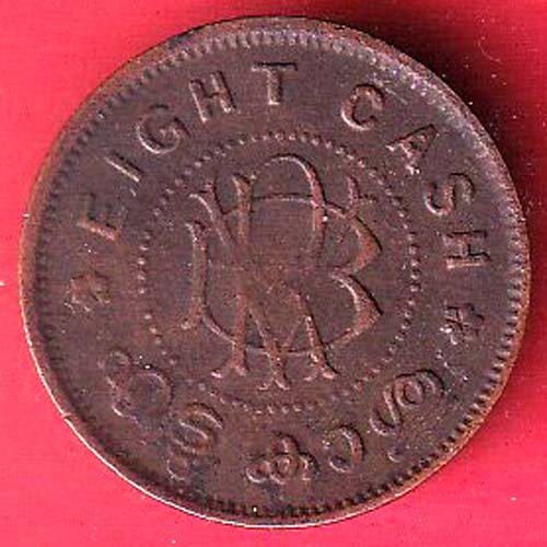 Travankore STATE 8 cash COPPER COIN – F9862