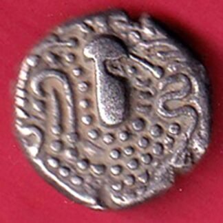 ANCIENT INDIA GADHAYA DYNASTY KING PORTRAIT COIN- F9877