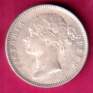 EAST INDIA COMPANY 1840 DIVIDED LEGEND VICTORIA QUEEN BEAUTIFUL ONE RUPEE SILVER COIN - F9896