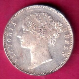 EAST INDIA COMPANY 1840 DIVIDED LEGEND VICTORIA QUEEN BEAUTIFUL ONE RUPEE SILVER COIN - F9898