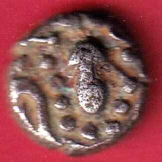 ANCIENT INDIA GADHAYA DYNASTY KING PORTRAIT COIN -F9912