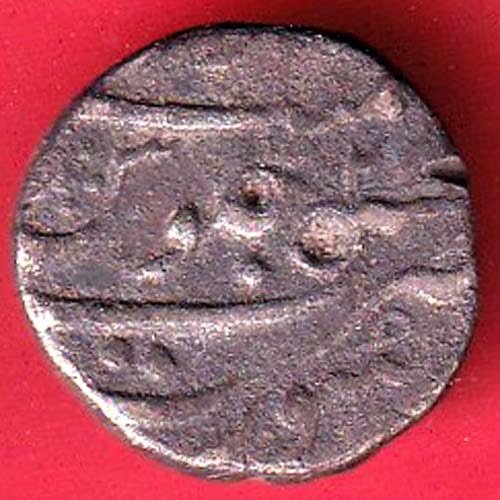MUGHALS AURANGZEB HALF RUPEE SILVER COIN– f9942 - Image 2