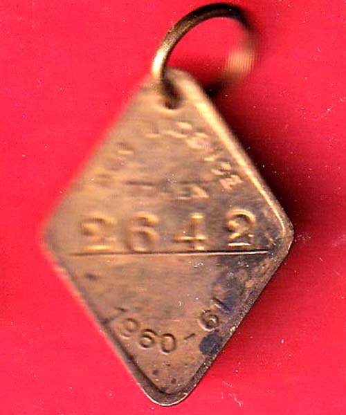 DOG LICENCE:1960-61 MUNCIPLE CORPORATION OF GRETER BOMBAY – F9965 - Image 2
