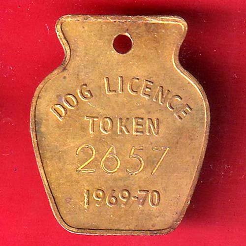 DOG LICENCE:1969-70 MUNCIPLE CORPORATION OF GRETER BOMBAY – F9966 - Image 2