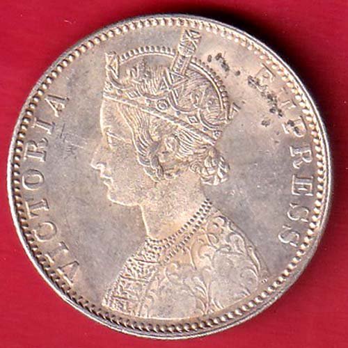 British india 1900 victoria empress one rupee silver coin – FC9192 - Image 2