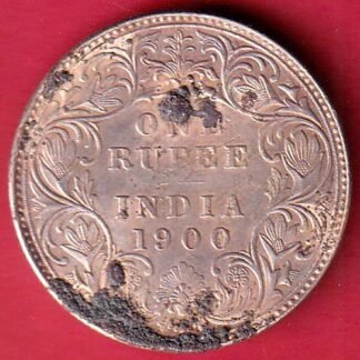 British india 1900 victoria empress one rupee silver coin – FC9193