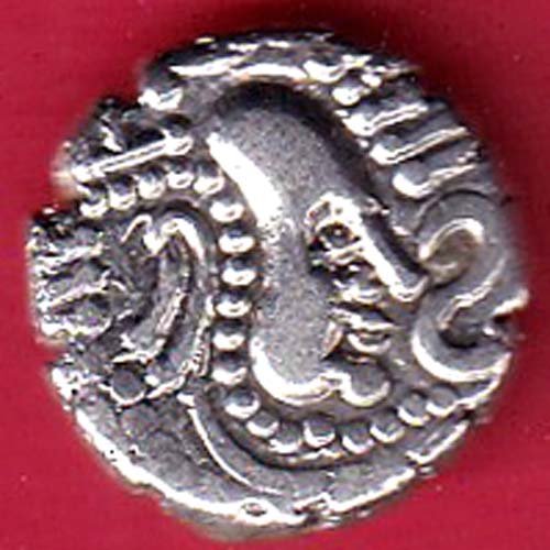 ANCIENT INDIA GADHAYA DYNASTY KING PORTRAIT COIN – FC9195